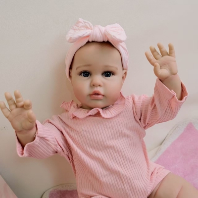 Фото: Мягконабивная кукла Реборн девочка Ия, 55 см-5 Мягконабивная кукла Реборн девочка Ия, 55 см-5