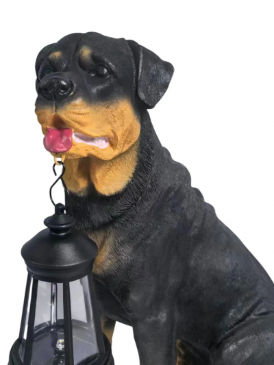 Садовая фигурка Ротвейлер Guardian Light-1